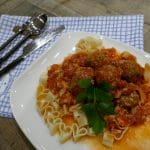 kjøttboller med hjertepasta