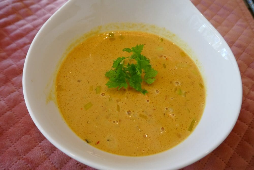 Fiskesuppe av blåskjellkraft