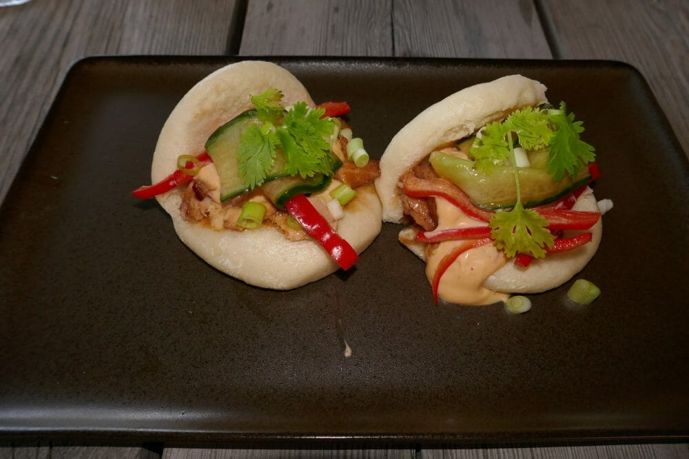 Steam buns med laks