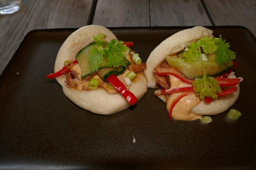 Steam buns med laks