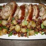 Porchetta med appelsinsaus