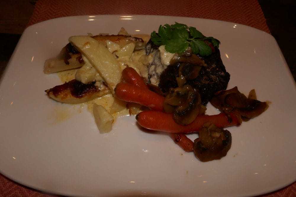 Hvalbiff med blåskimmelpoteter