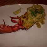 Pære- og blåskimmelgratinert hummer