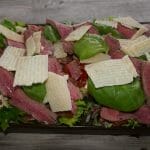 Biff- og baconsalat med balsamicodressing