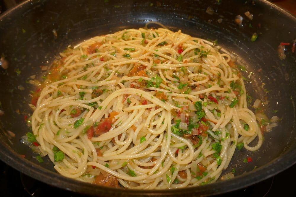 Pasta med fersk tunfisk