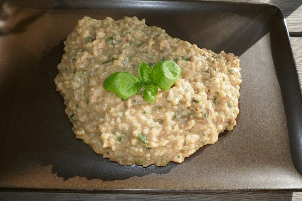 Steinsopprisotto