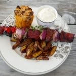 Sweet scorpion grillspyd med båtpoteter og aioli