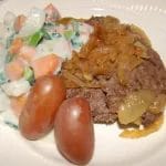 Elgkarbonader med deilig tilbehør