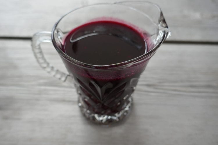 Skogsbærcoulis Skogsbærcoulis