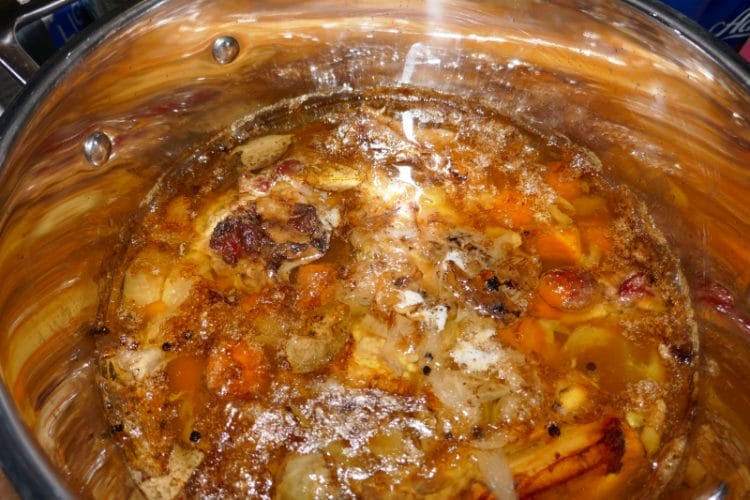 Koke kraft på kalvebein