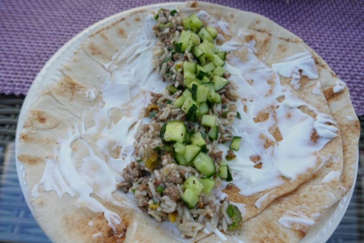 Weekly menu for week 26 Lebanese lamb and rice
