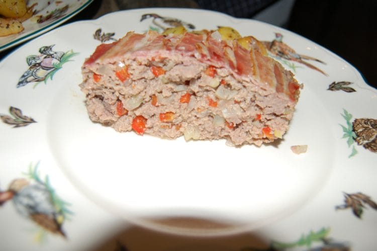 Homemade meat pudding