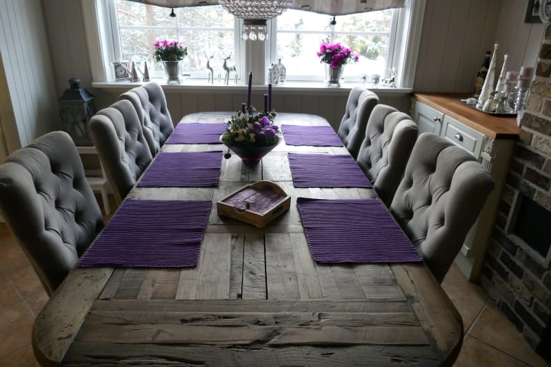 Spisestue pyntet til advent Spisestue pyntet til advent